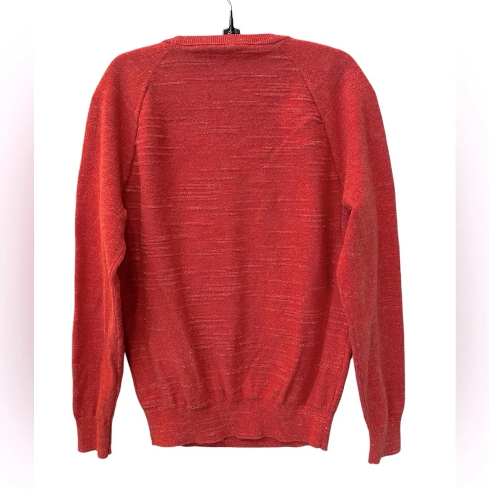J CREW Red Men’s Raglan Budded Crew Neck Sweater Size Small